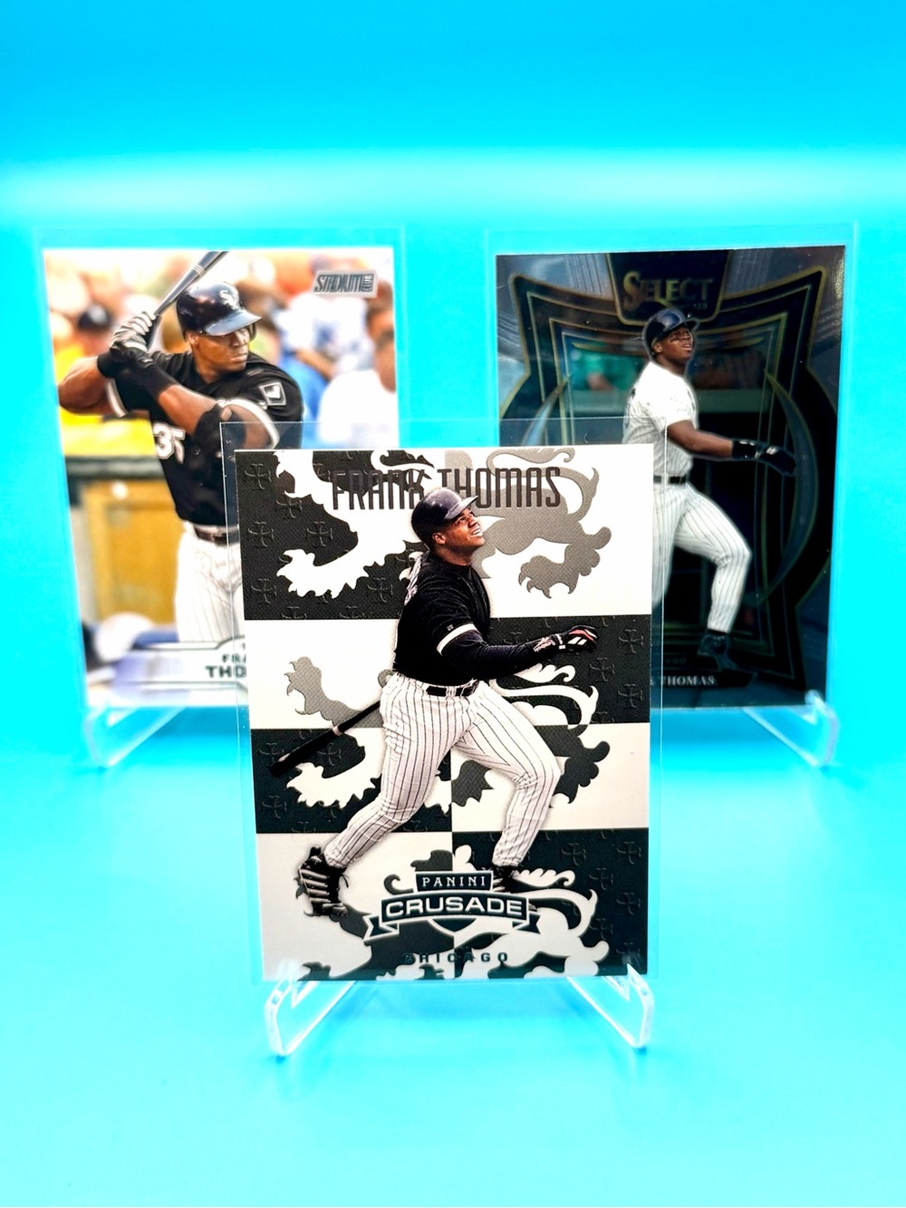 🔥Frank Thomas Lot! Panini Crusade + Topps Stadium Club + Panini Select Inserts!